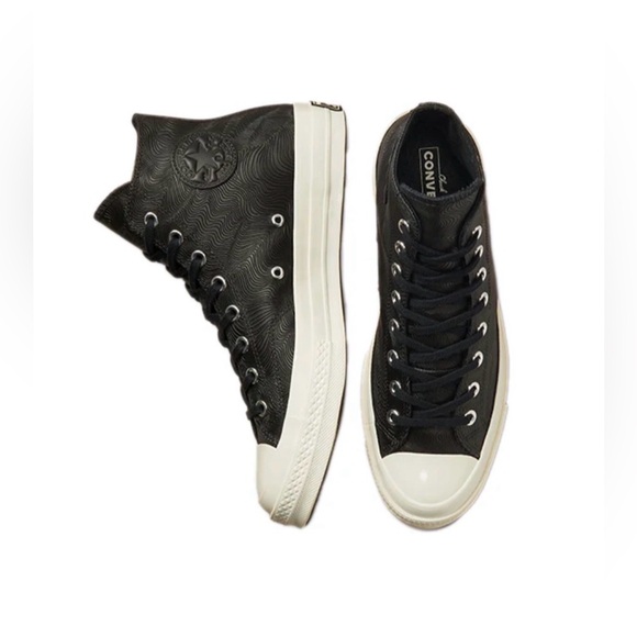 Converse Chuck 70 High‘Black Embossed Unisex Men’s 7.5 Women’s 9.5 High-Tops New - Picture 5 of 6